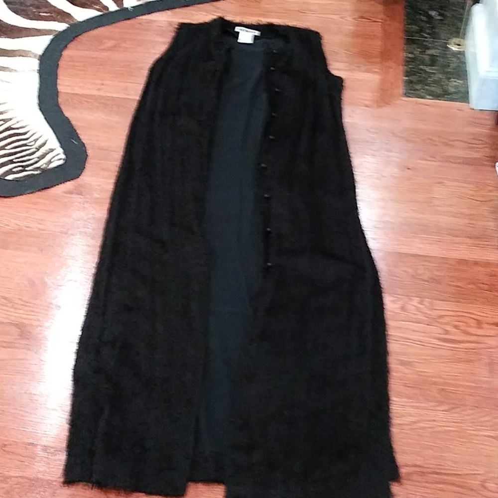 Issey Miyake black duster